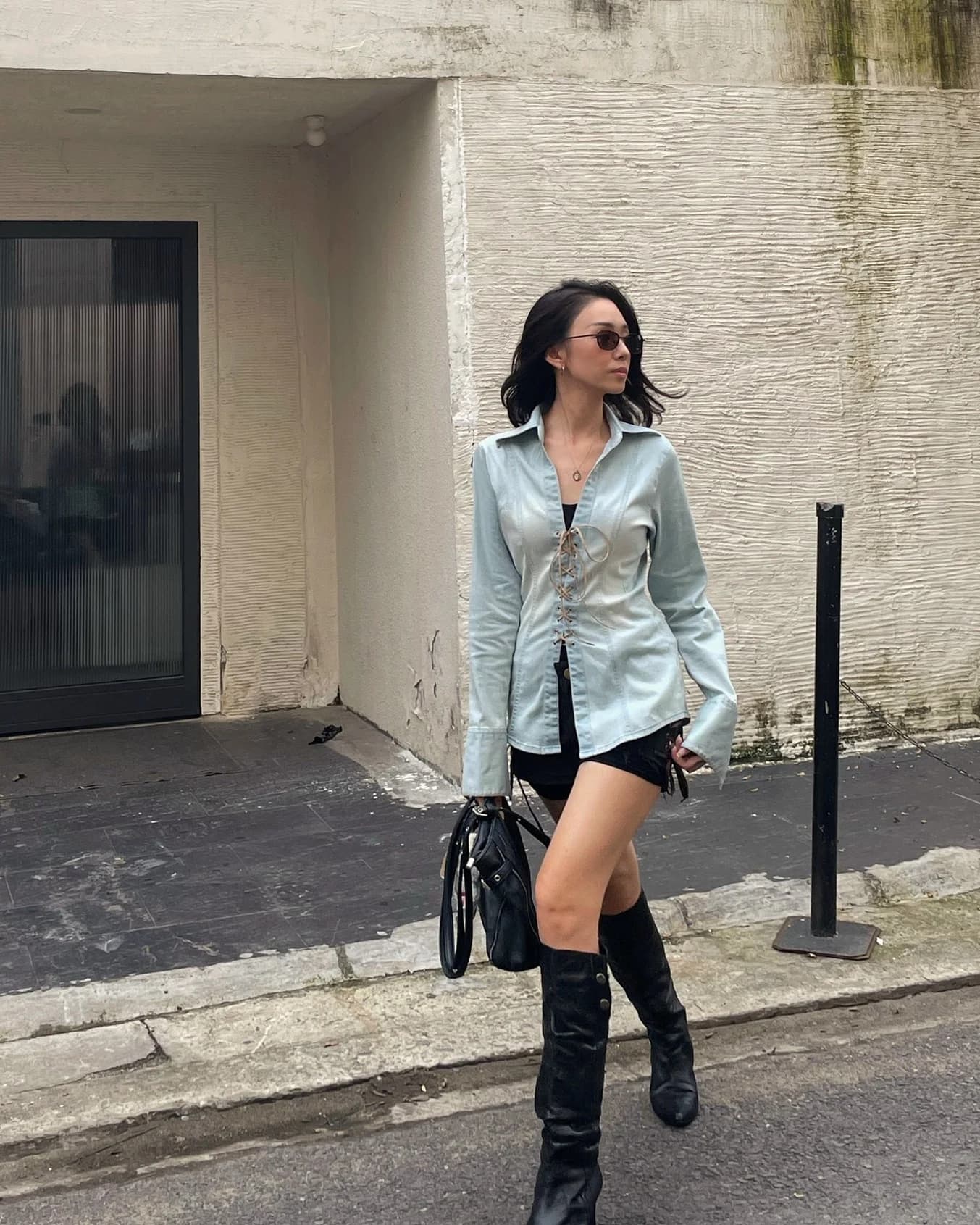 Our girl in Msfortune Shirt.