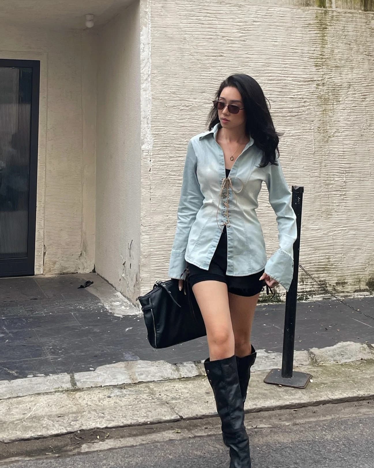 Our girl in Msfortune Shirt.