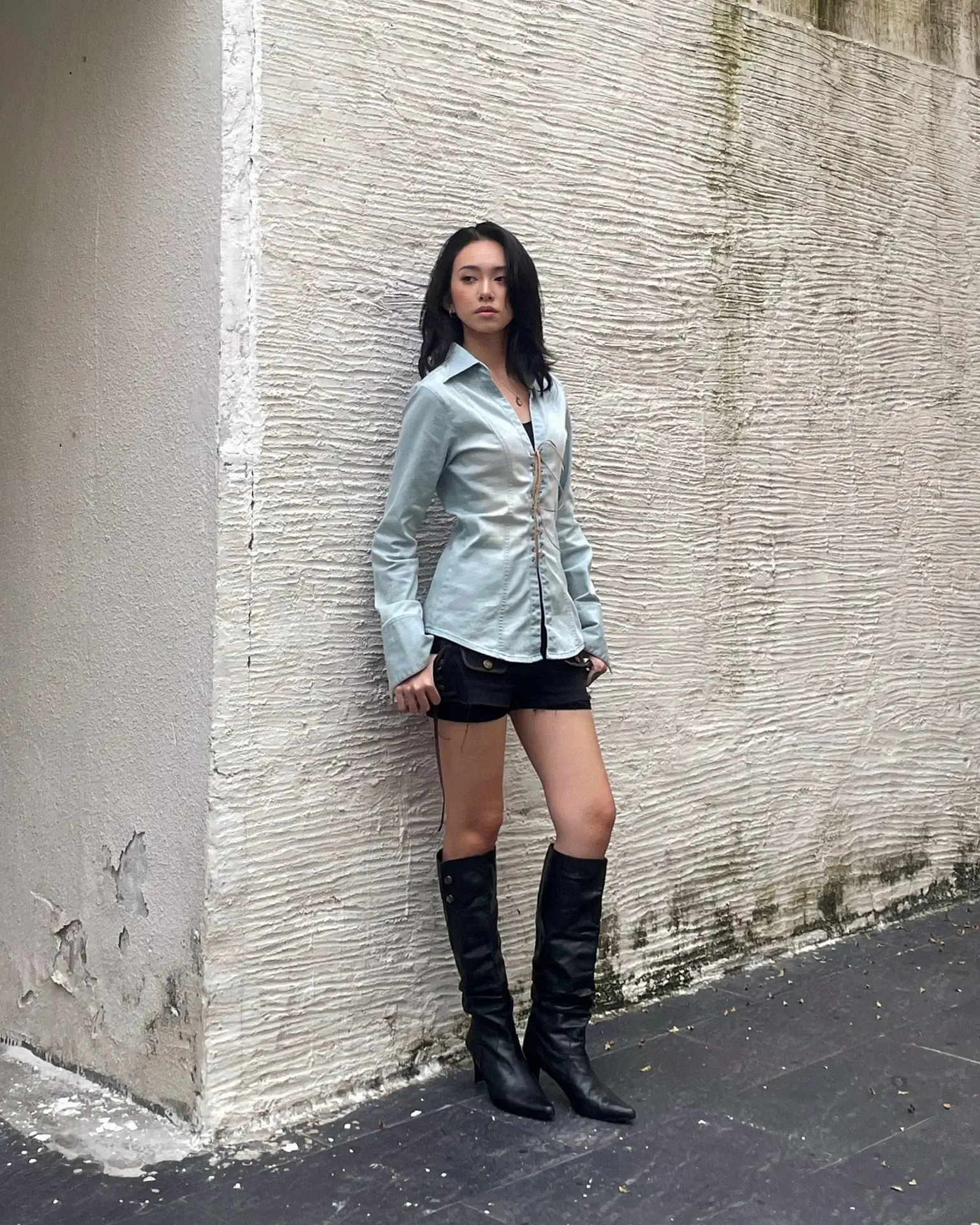 Our girl in Msfortune Shirt.