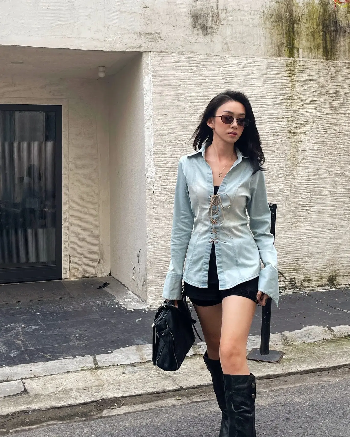Our girl in Msfortune Shirt.