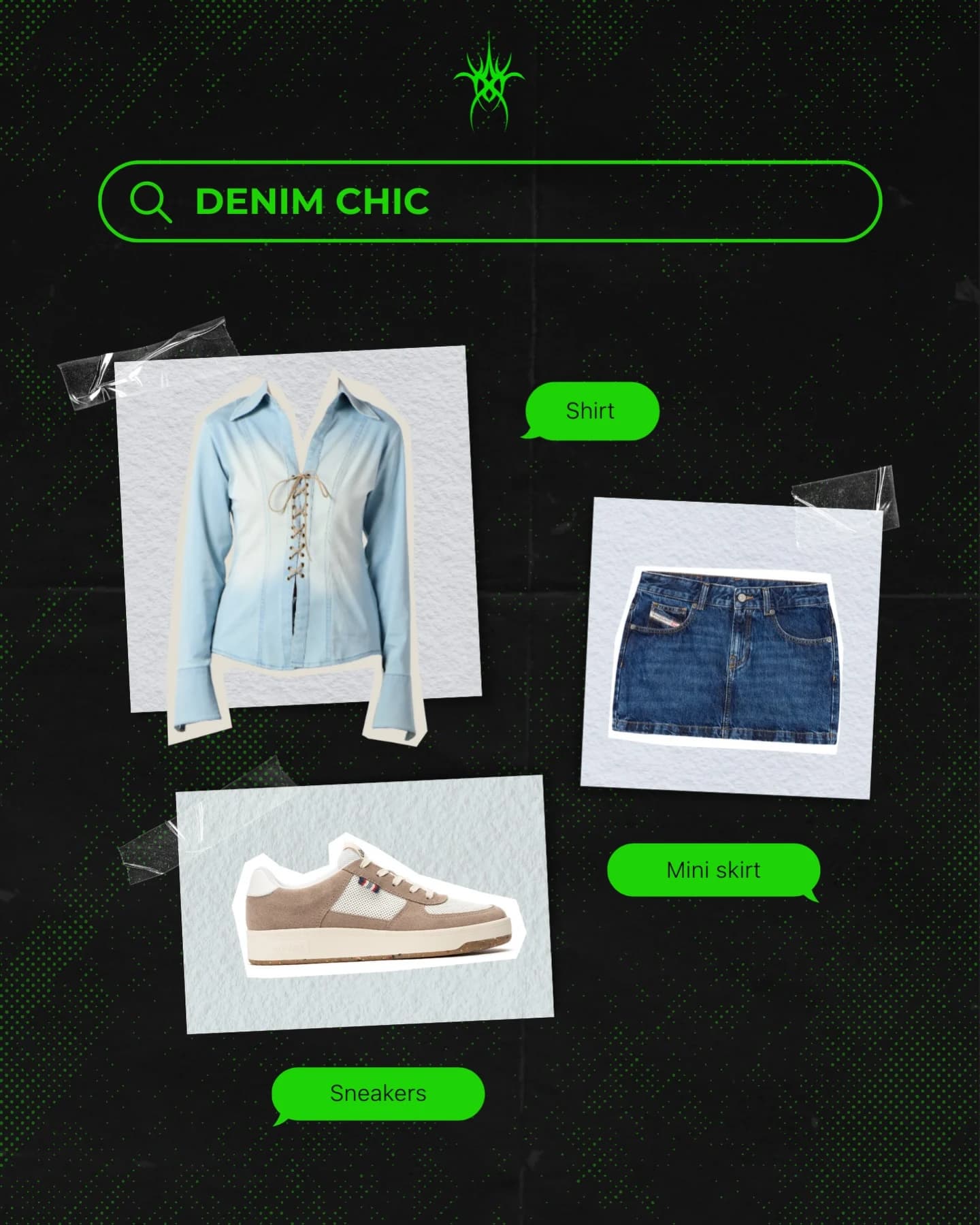 Not a traditional denim shirt - a first step out of your comfort zone.