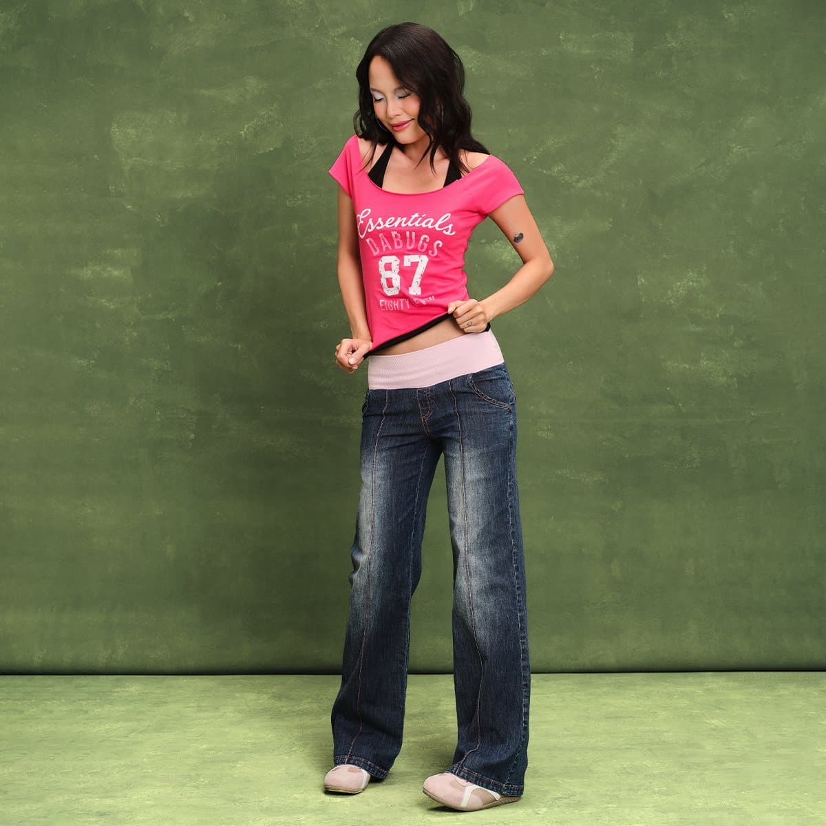 DABUGS Áo baby tee cột dây phối layer - Juicy Top - AT-001
